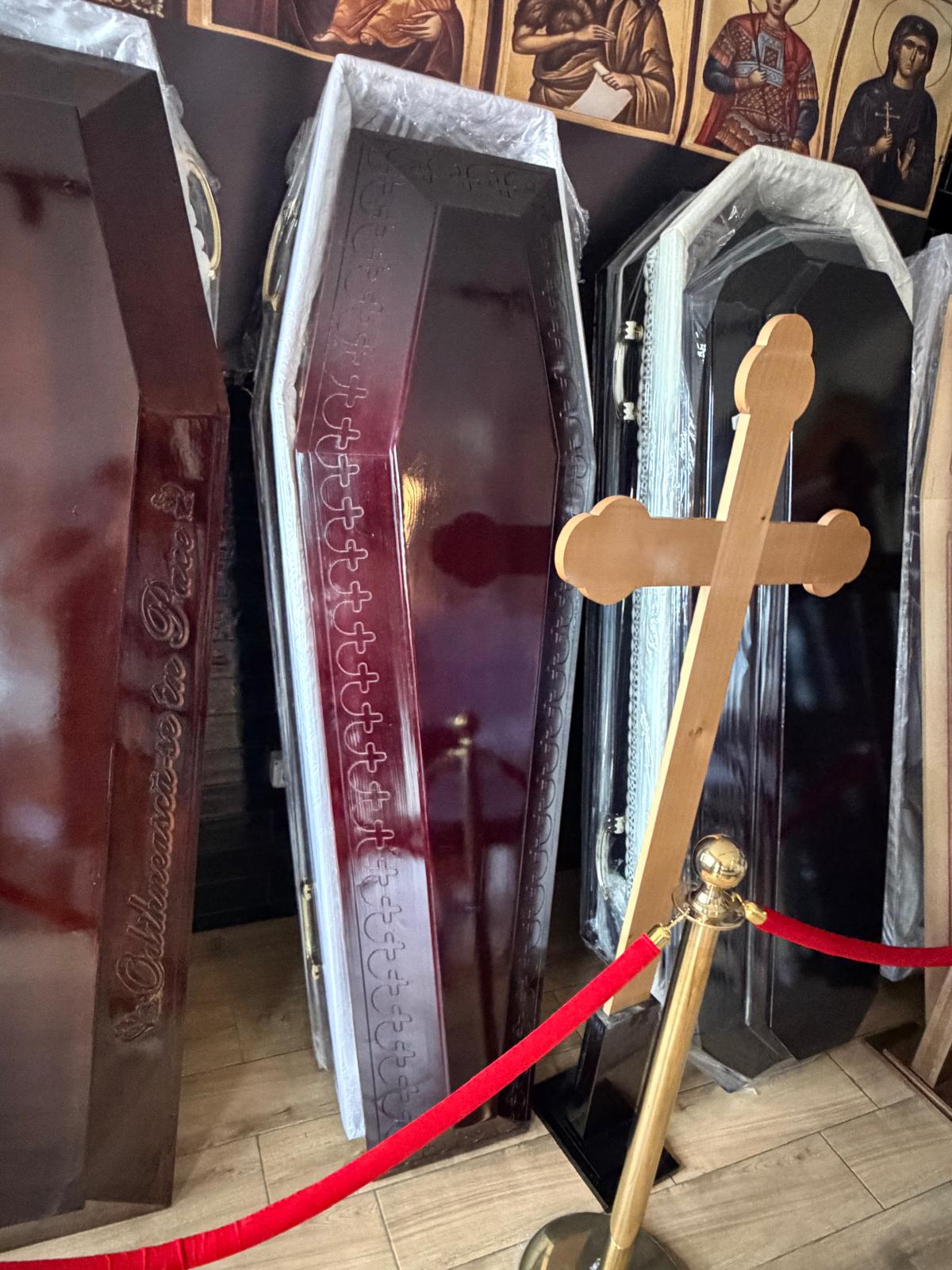 Showroom sicrie și cruci funerare MIRA